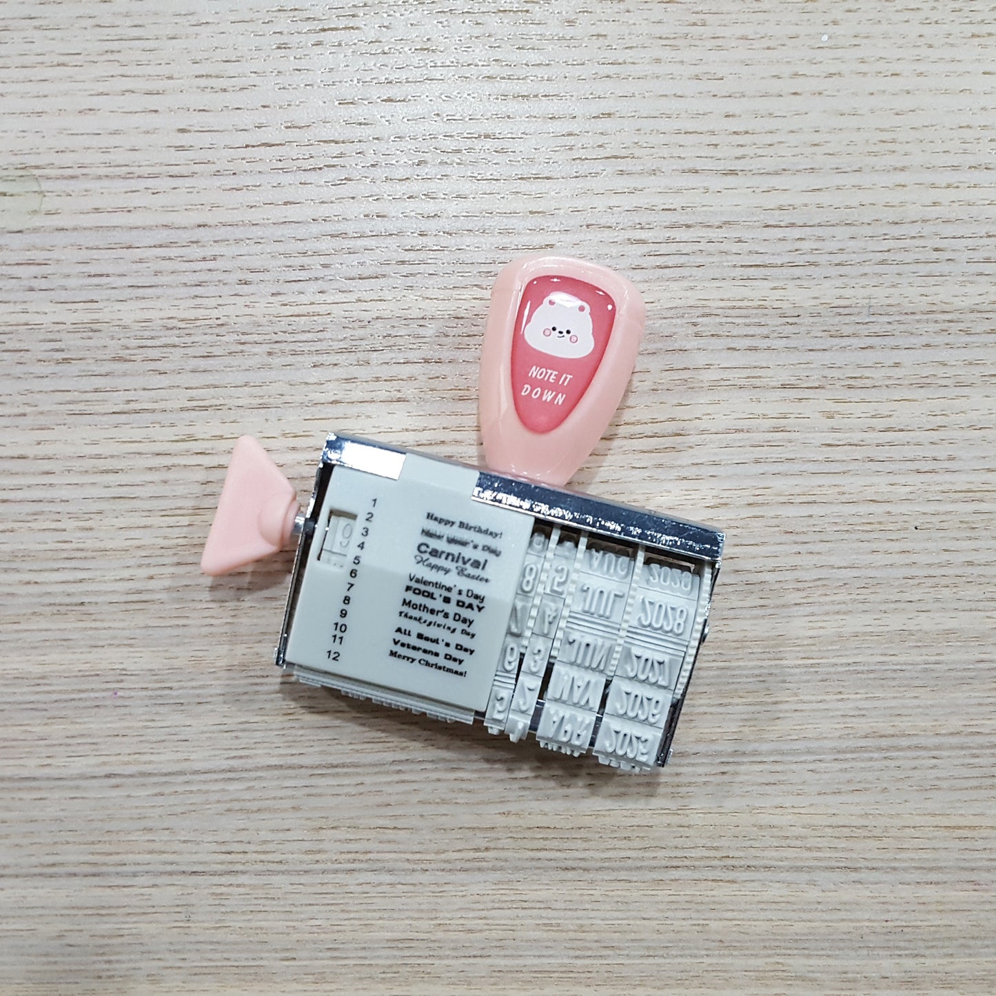 手柄印章- 祝福語+日期