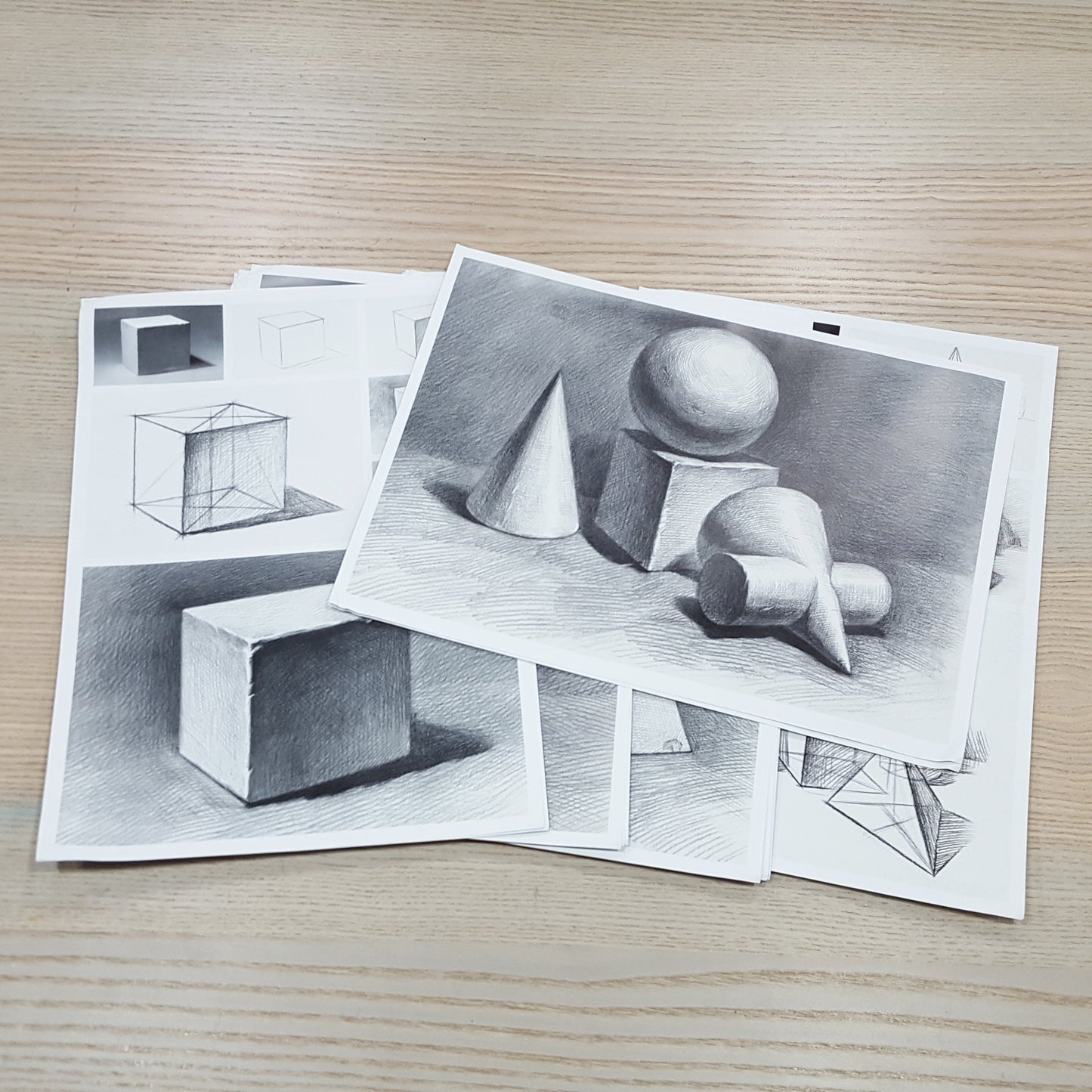 石膏素描作品參考圖片(32幅圖)