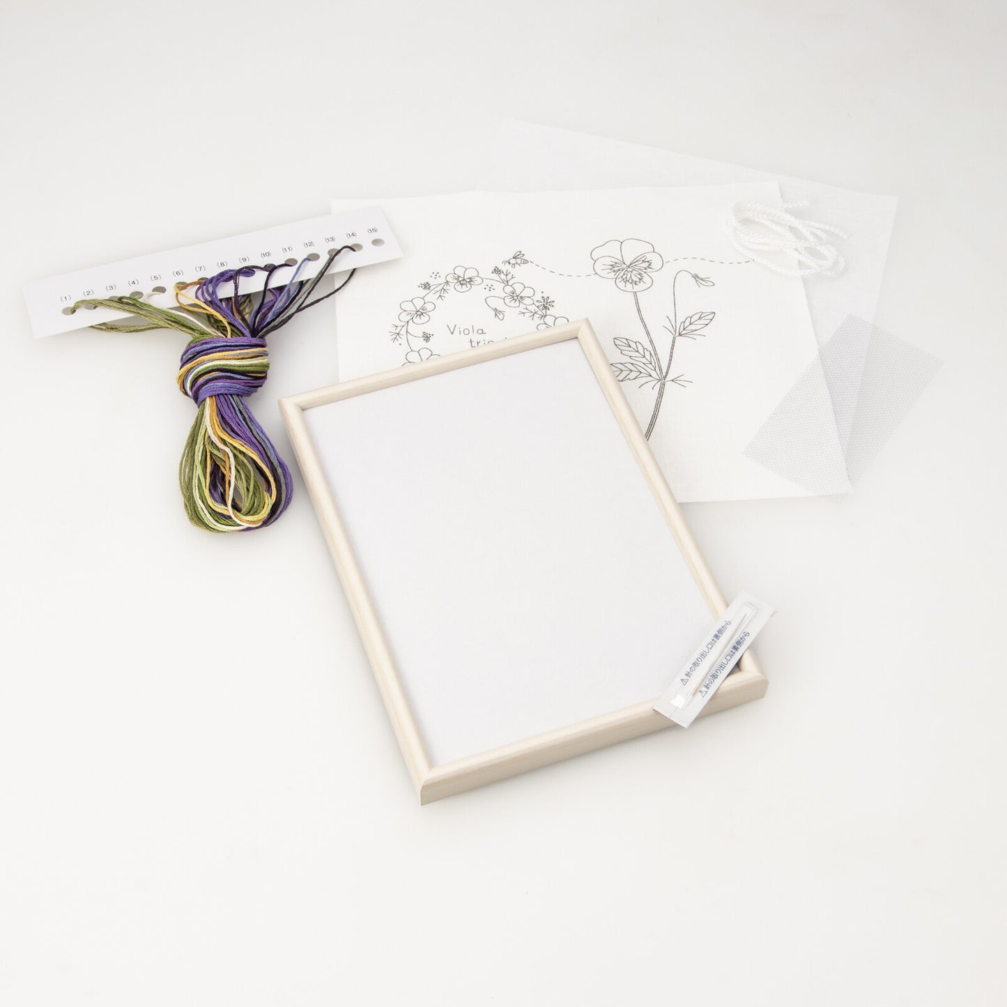 Embroidery Kits-Garden Sketchbook_Viola Wreaths