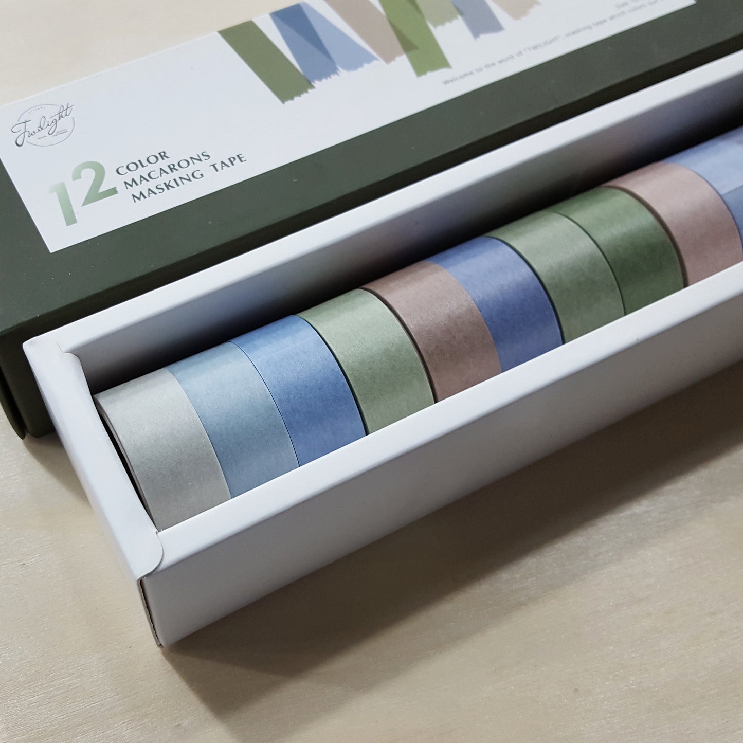 12色和紙貼紙套裝 15mmx3m