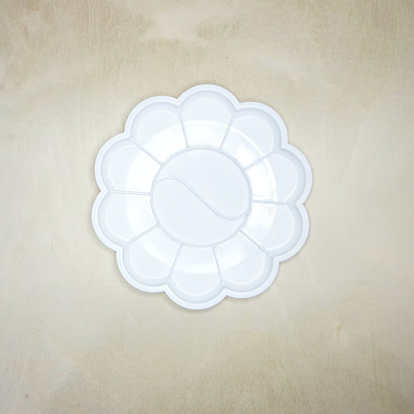 12格梅花塑膠調色盤