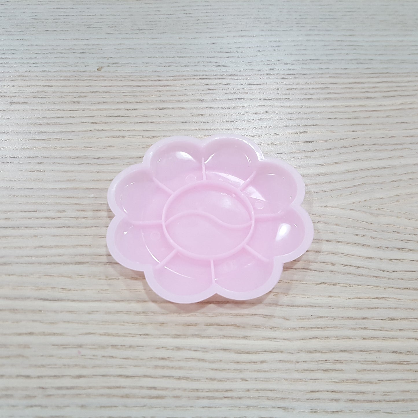 迷你粉紅色塑膠多用途調色碟(8cm)