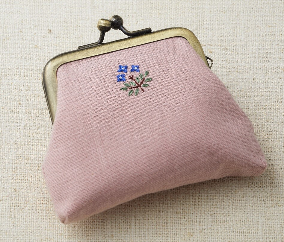 Embroidery Kit -My story with floral_Purse