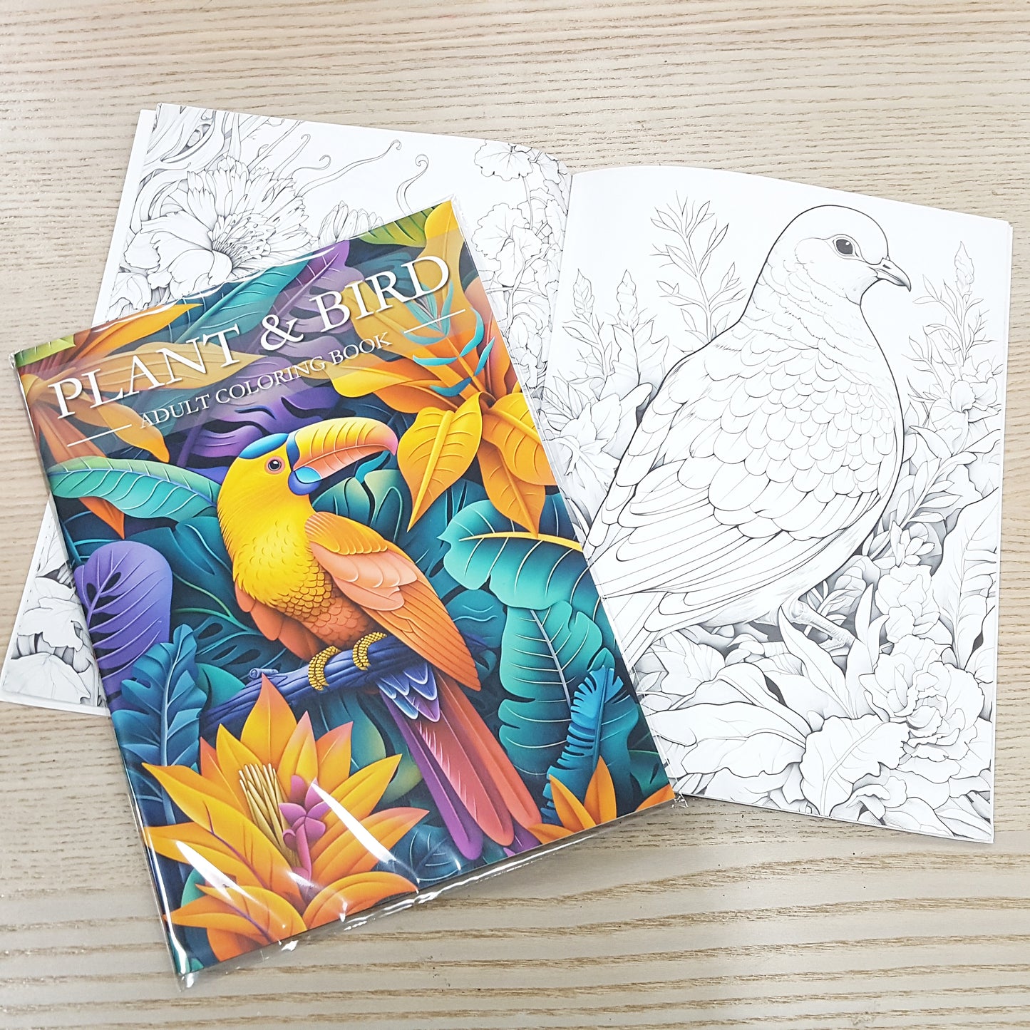 A4木顏色填色本療癒系列B