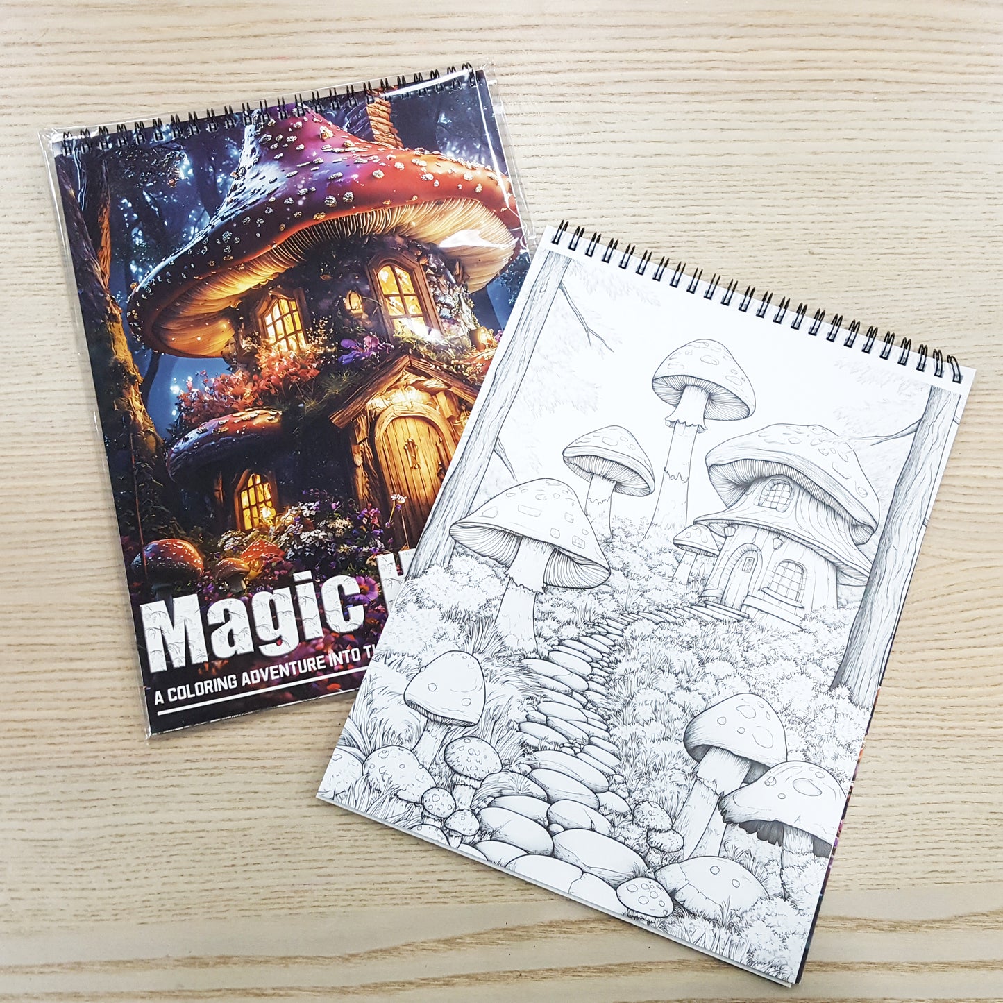 A4木顏色填色本魔法花園系列C