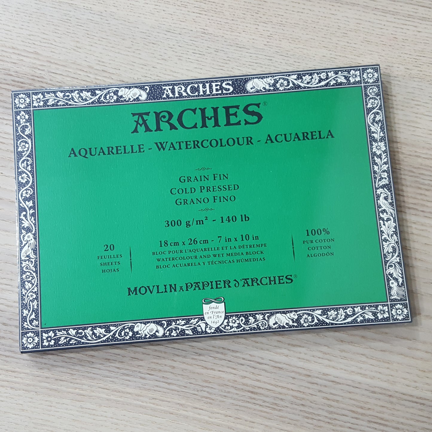 雅詩 Arches 300g水彩畫簿