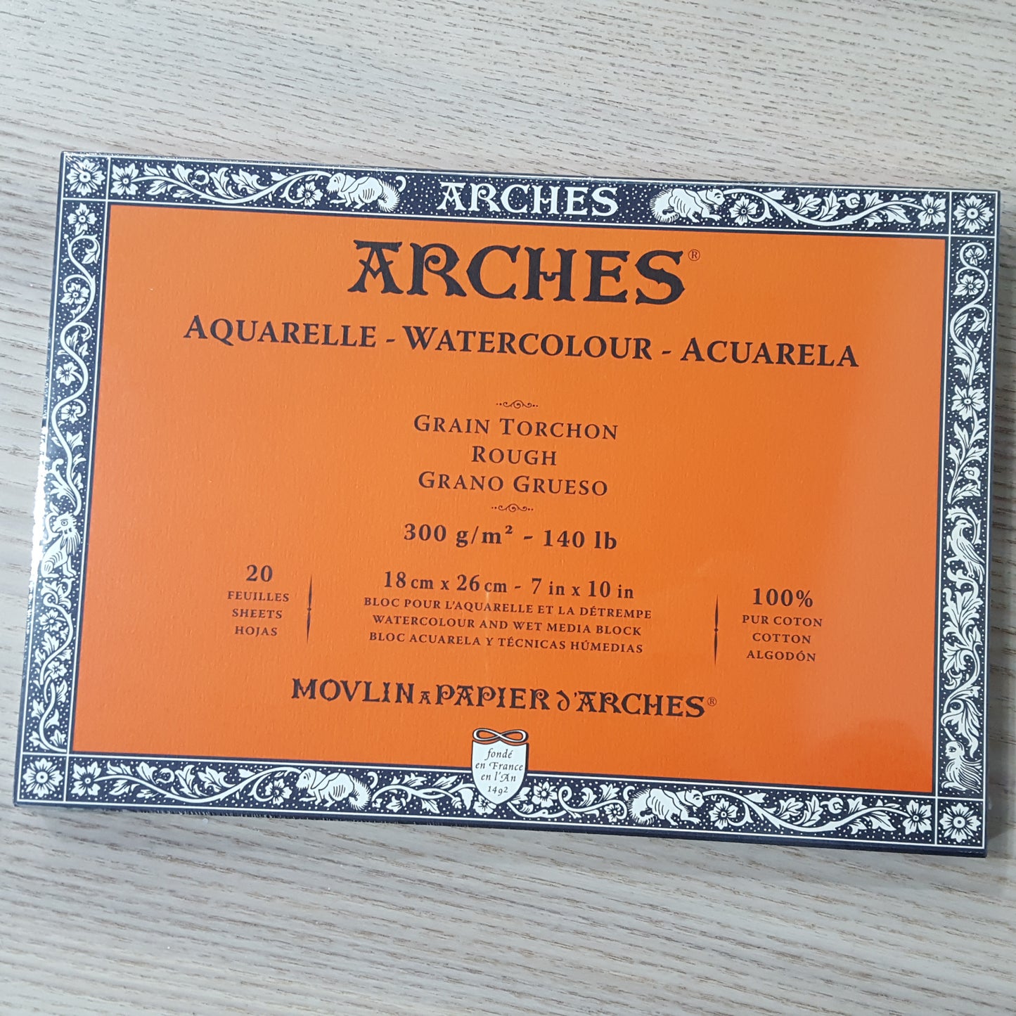 雅詩 Arches 300g水彩畫簿