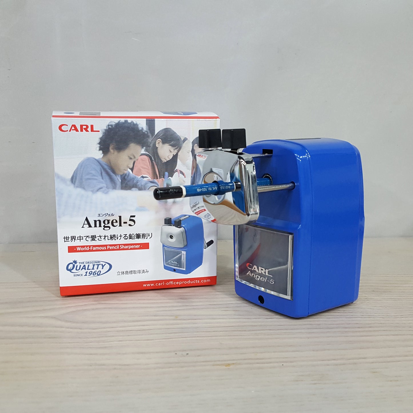 CARL Sharpener 手攪筆刨_藍色