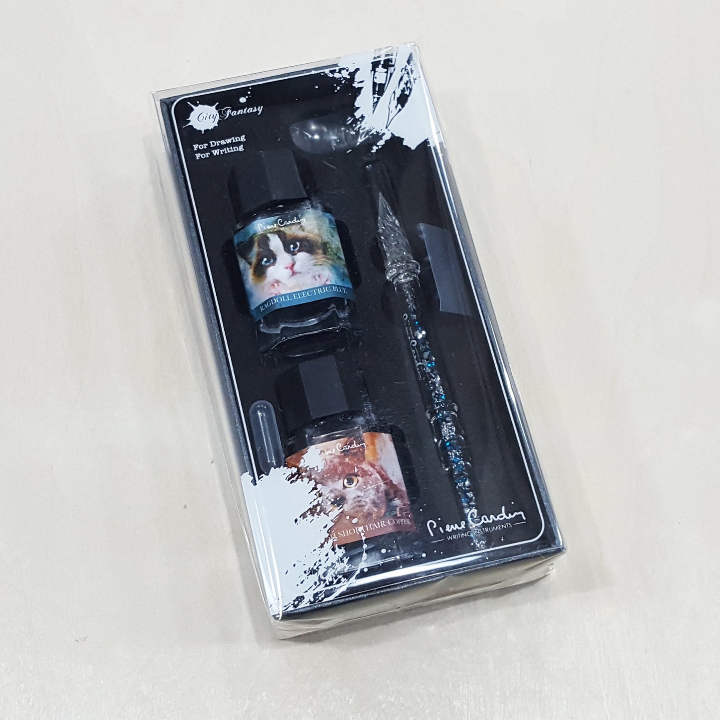 Pierre Cardin 20ml Catasy Ink bottle x2+ 閃石玻璃筆