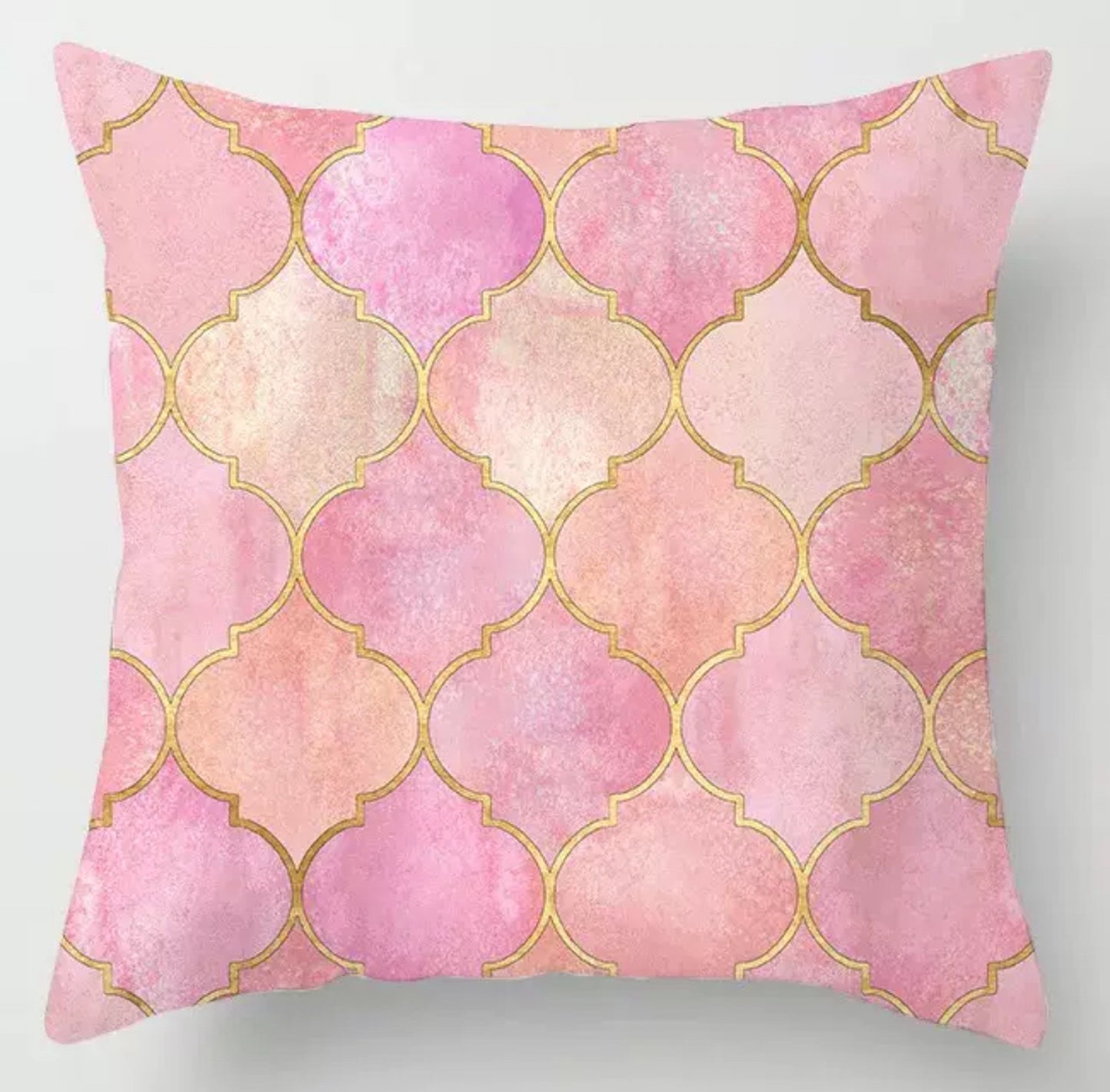 Cushion Pink 粉紅時尚圖案𠱸咕套