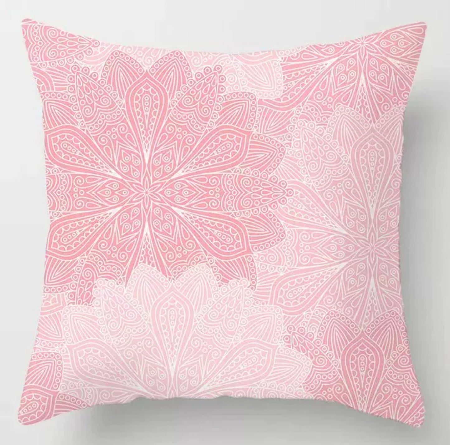 Cushion Pink 粉紅時尚圖案𠱸咕套