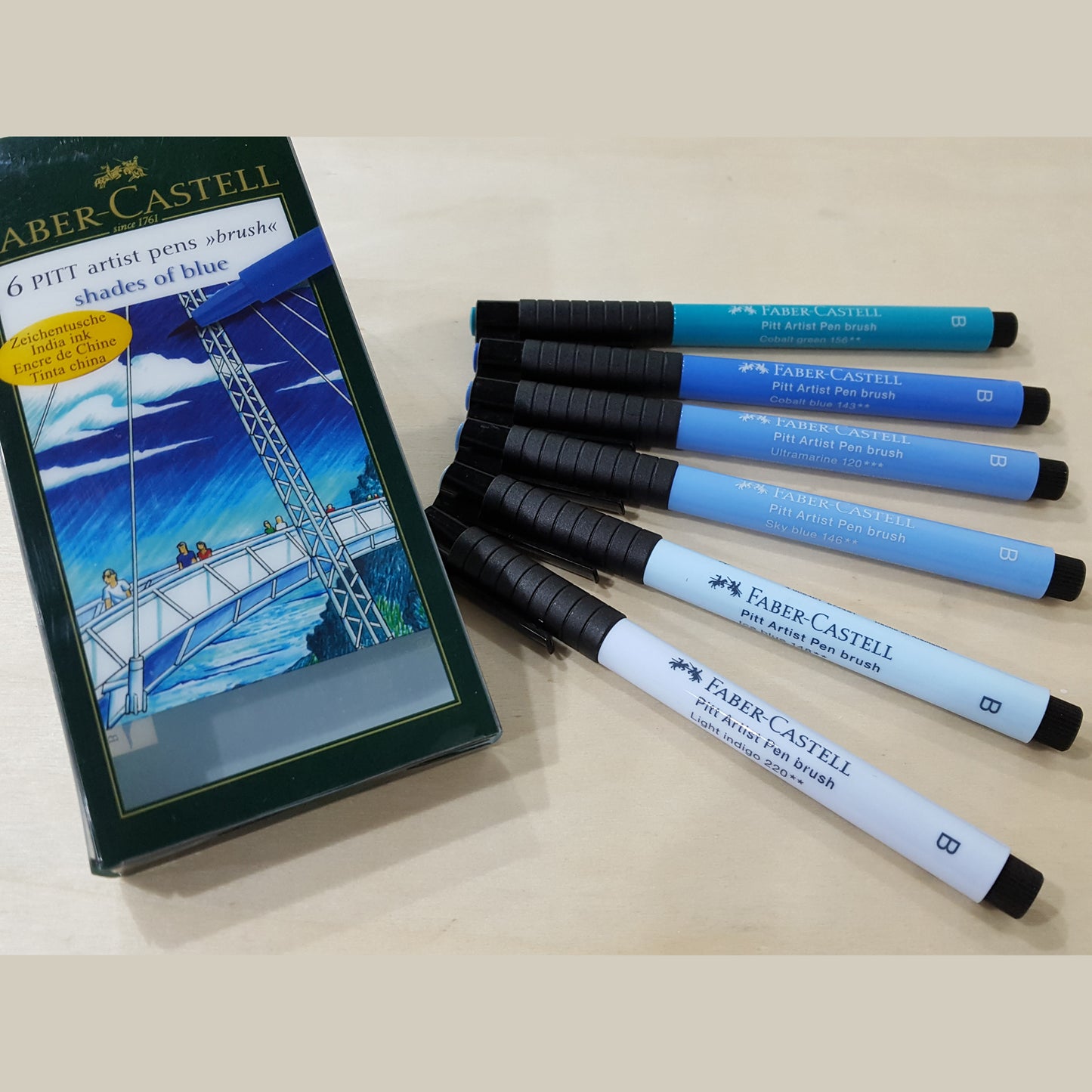 Faber Castell Pitt Artist Pen Brush 6x