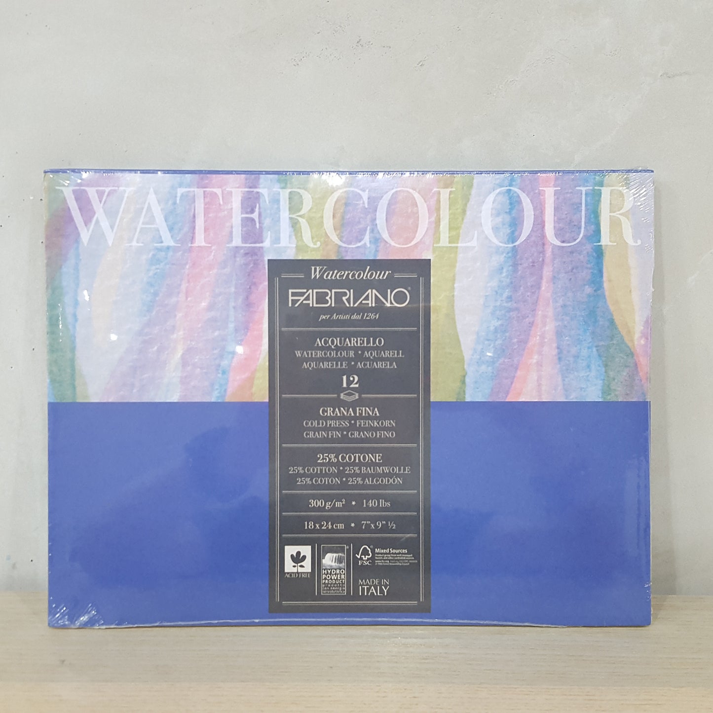 Fabriano 12頁水彩本300g