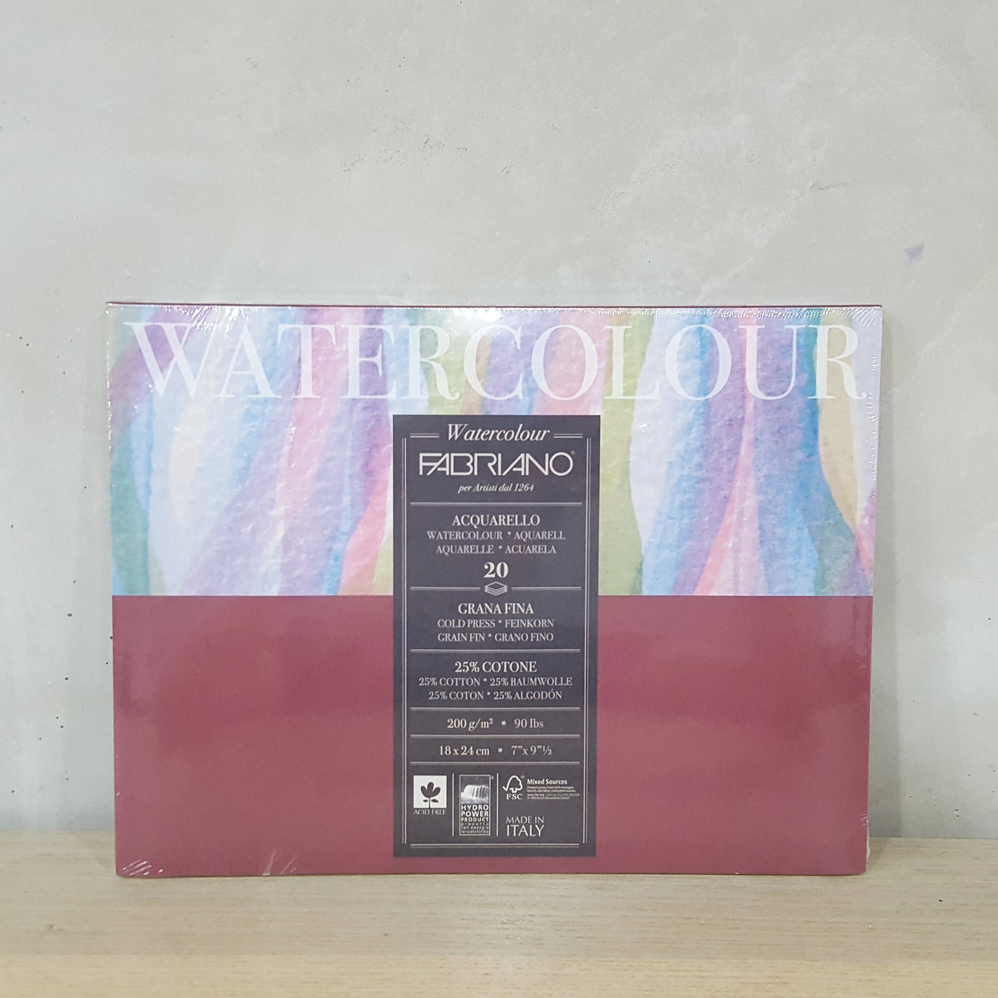 Fabriano 20頁中紋水彩本200g/300g