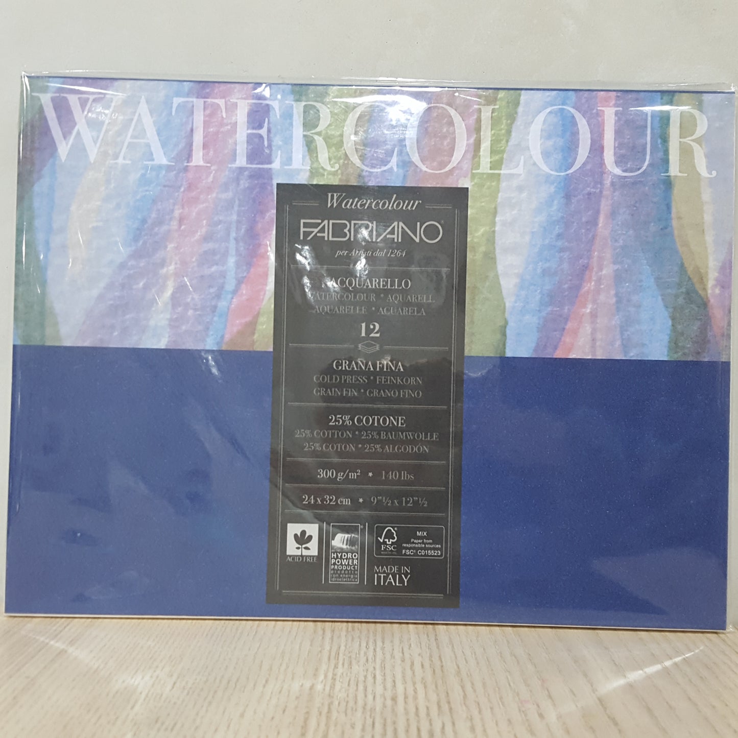Fabriano 12頁水彩本300g