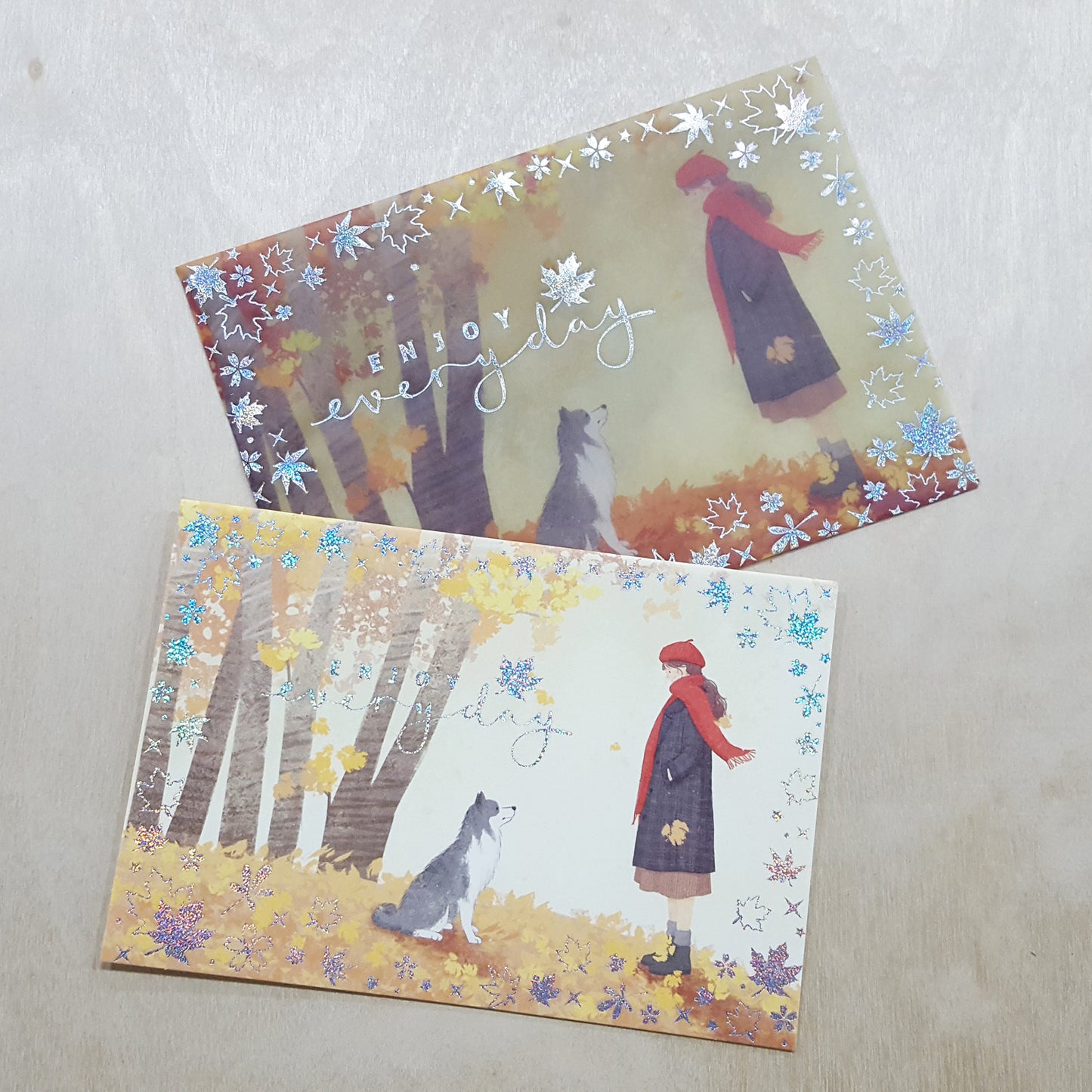 Four Season四季燙銀卡 (連信封) 95x140mm