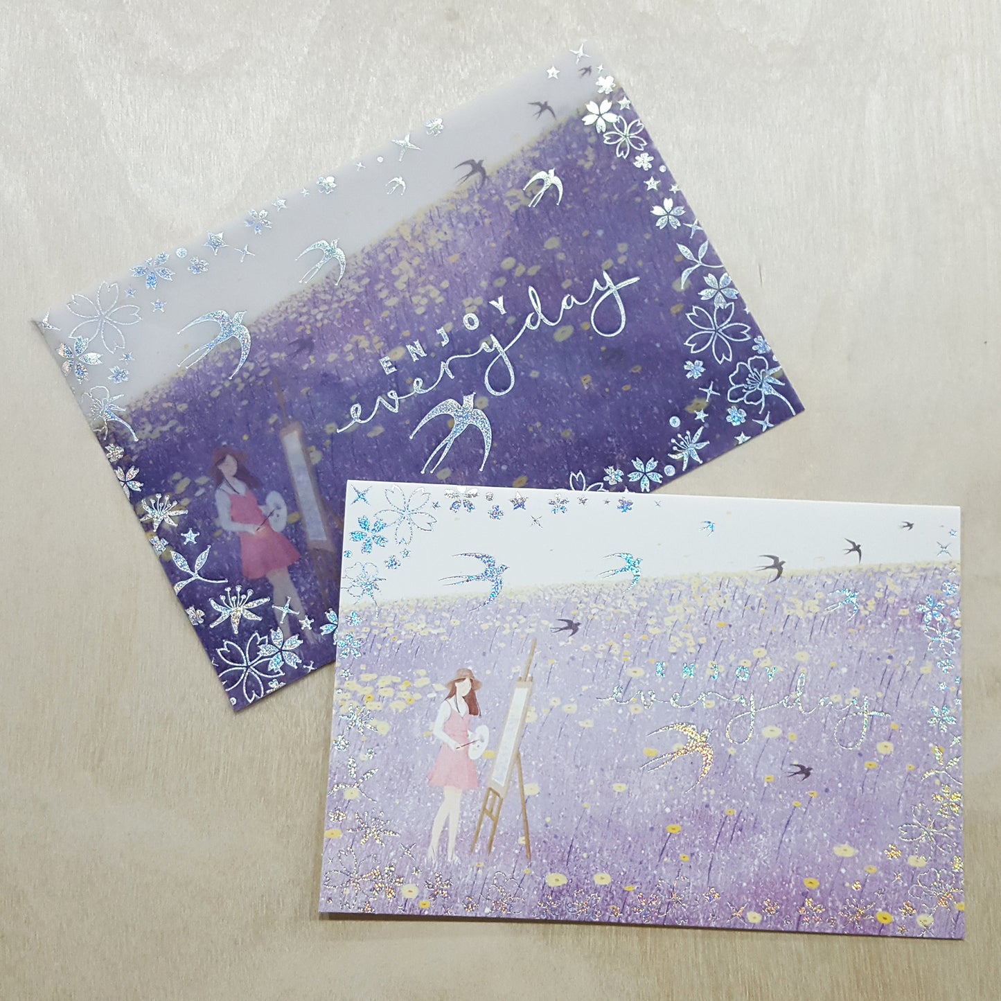 Four Season四季燙銀卡 (連信封) 95x140mm