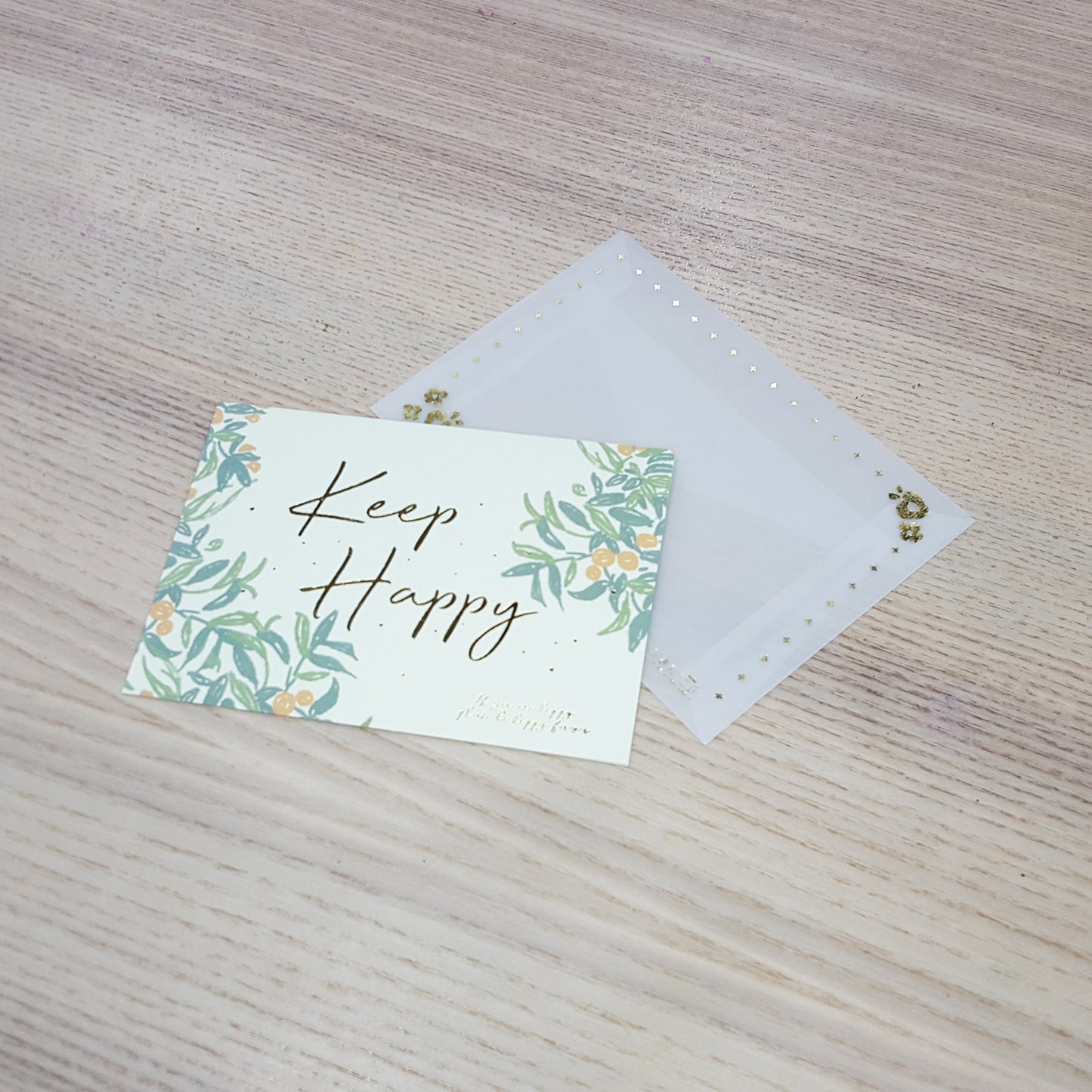 燙金賀卡(連信封)