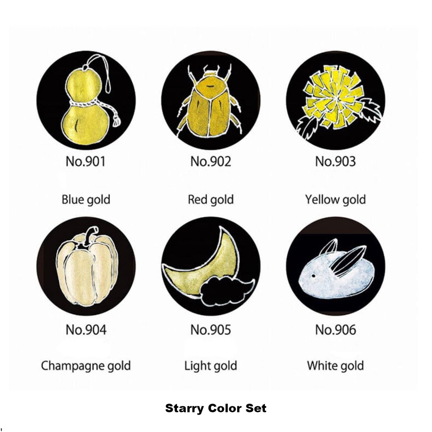 ZIG 顏彩耽美珠光 / 金屬色水彩套裝