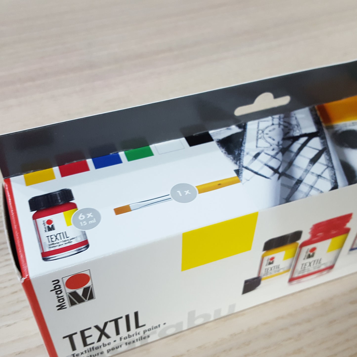 Marabu Textil Paint 6色 15ml繪布彩