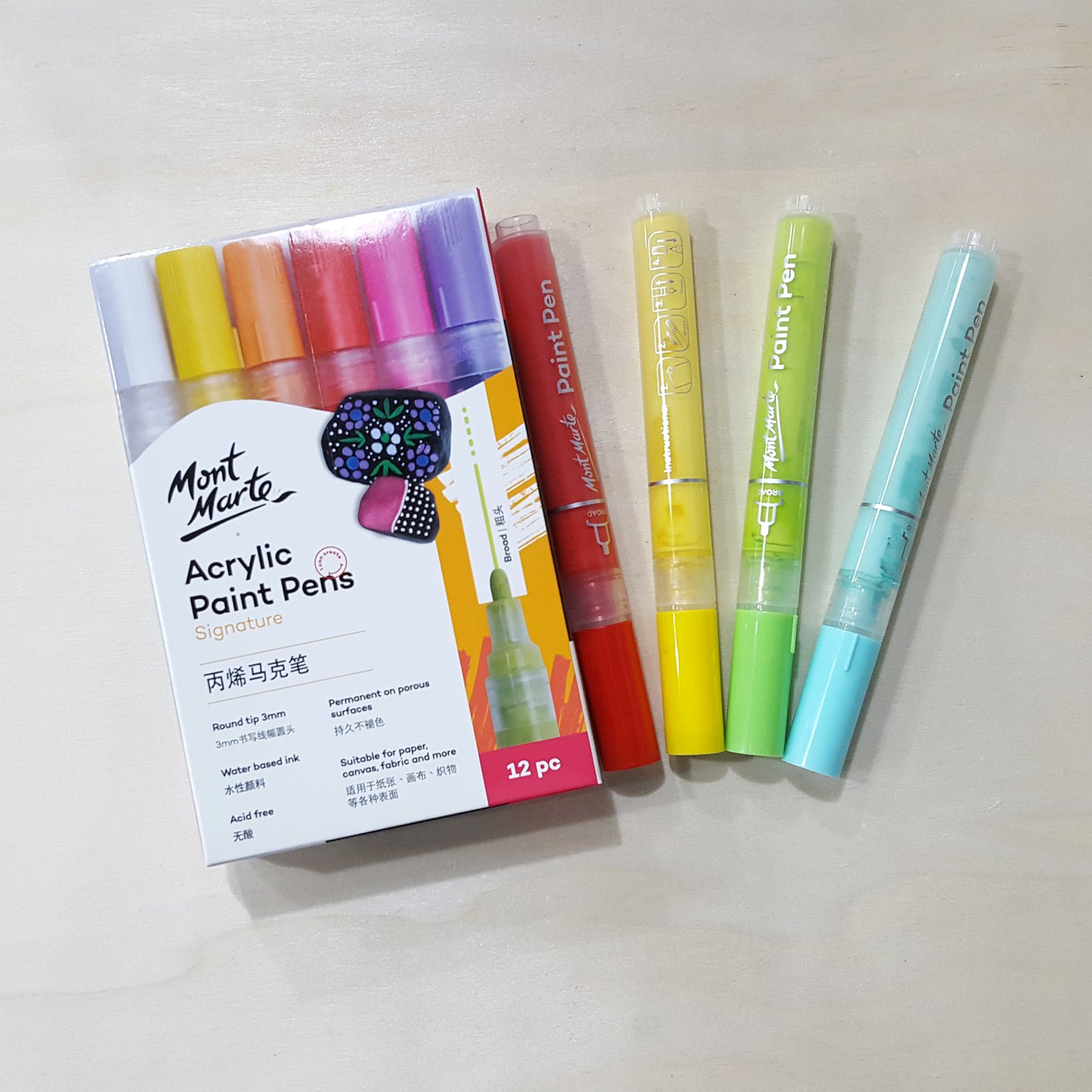 Mont Marte Acrylic Paint Pen 塑膠彩筆