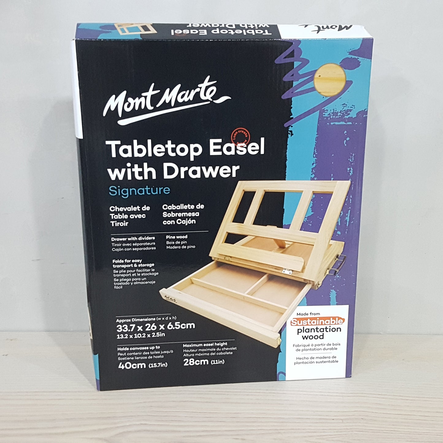 Mont Marte 畫架連抽屜(33.7x26x6.5cm)