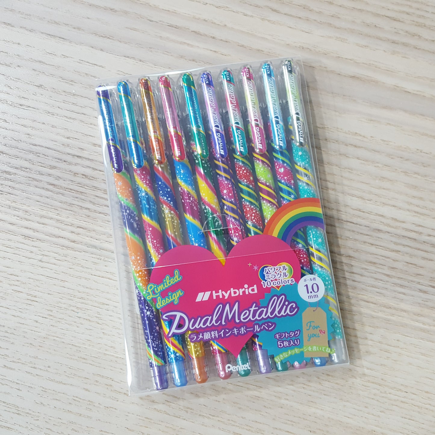 Pentel Hybrid Dual Metallic Gel Pen
