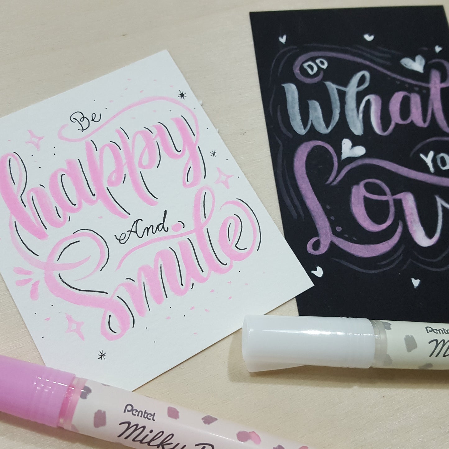 Pentel milky brush