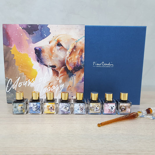 Pierre Cardin Colours of Dogasy 8ml ink+Glass Pen Box Set