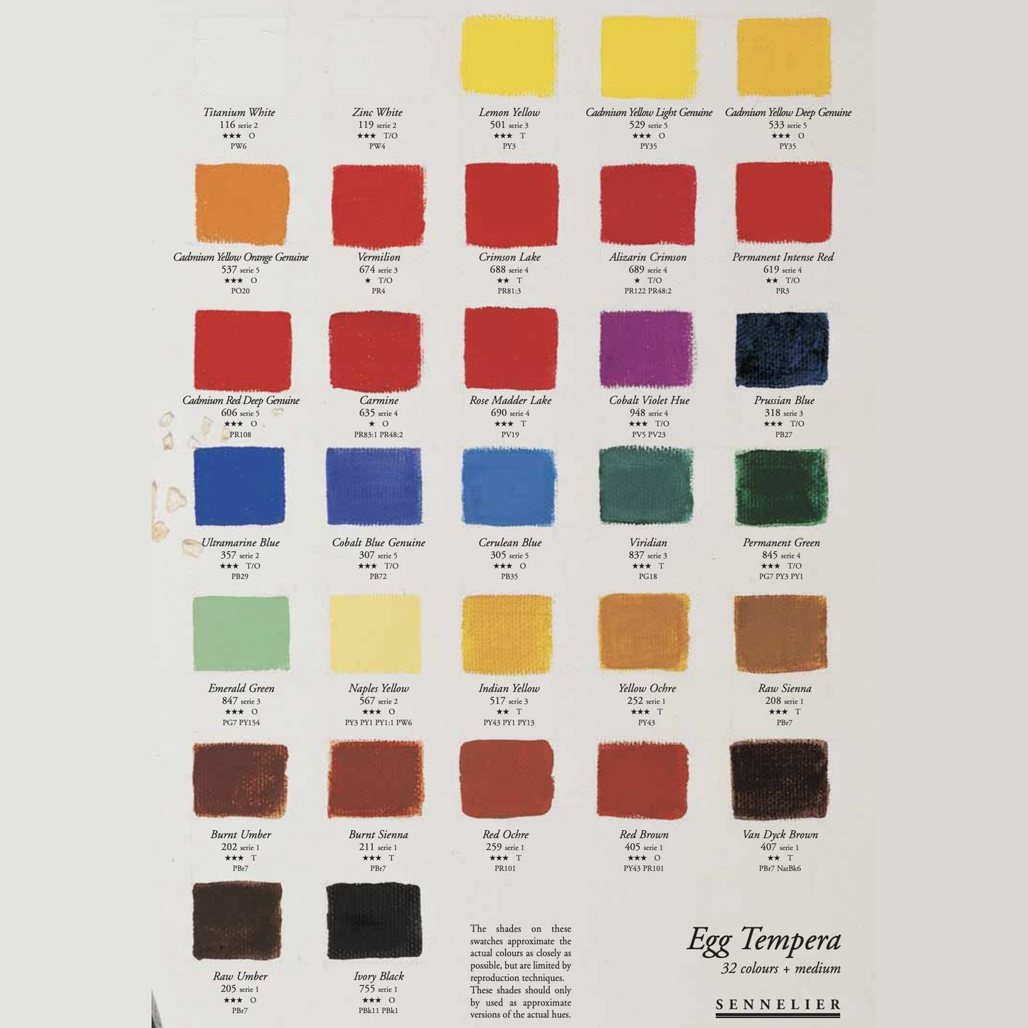 Sennelier Egg Tempera 21ml