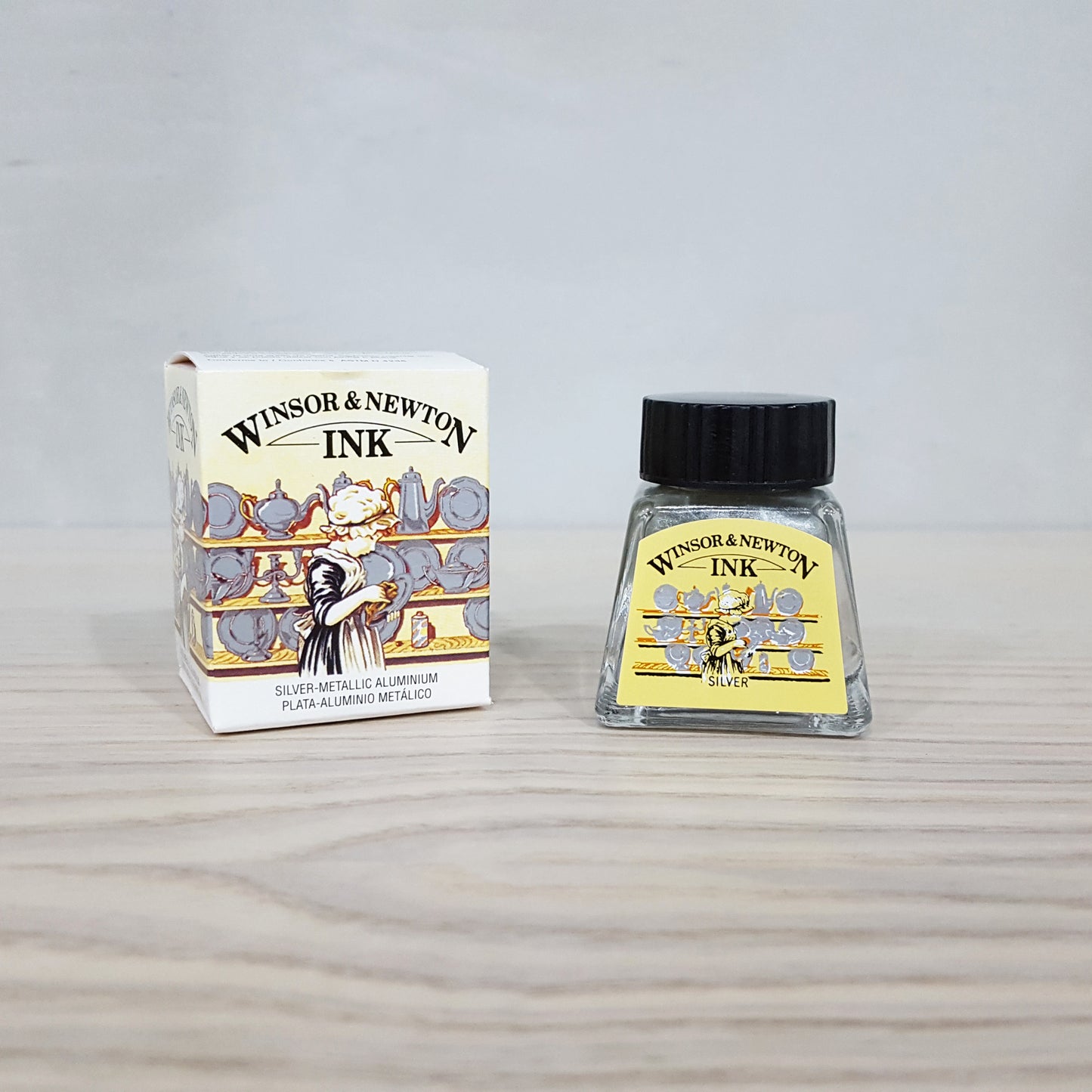 W&N Drawing Ink Metallic Silver #617 14ml