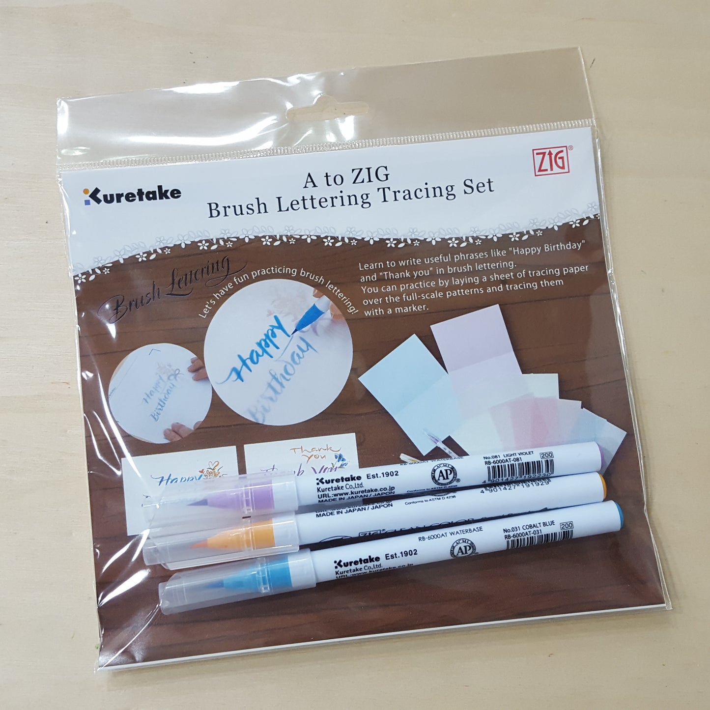 ZIG Calligraphy Tracing Set