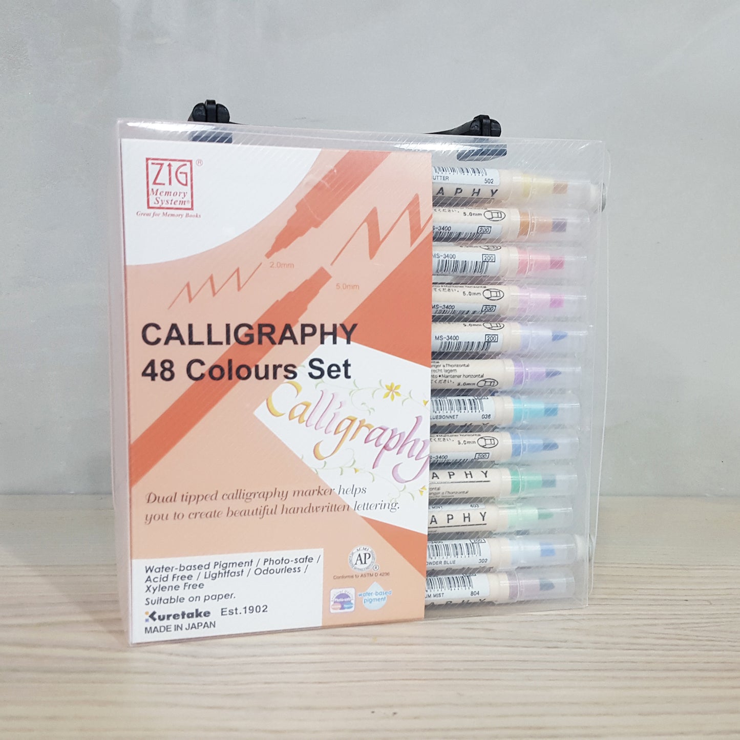 ZIG Calligraphy II 雙頭平頭書法筆 (3.5mm & 2mm)