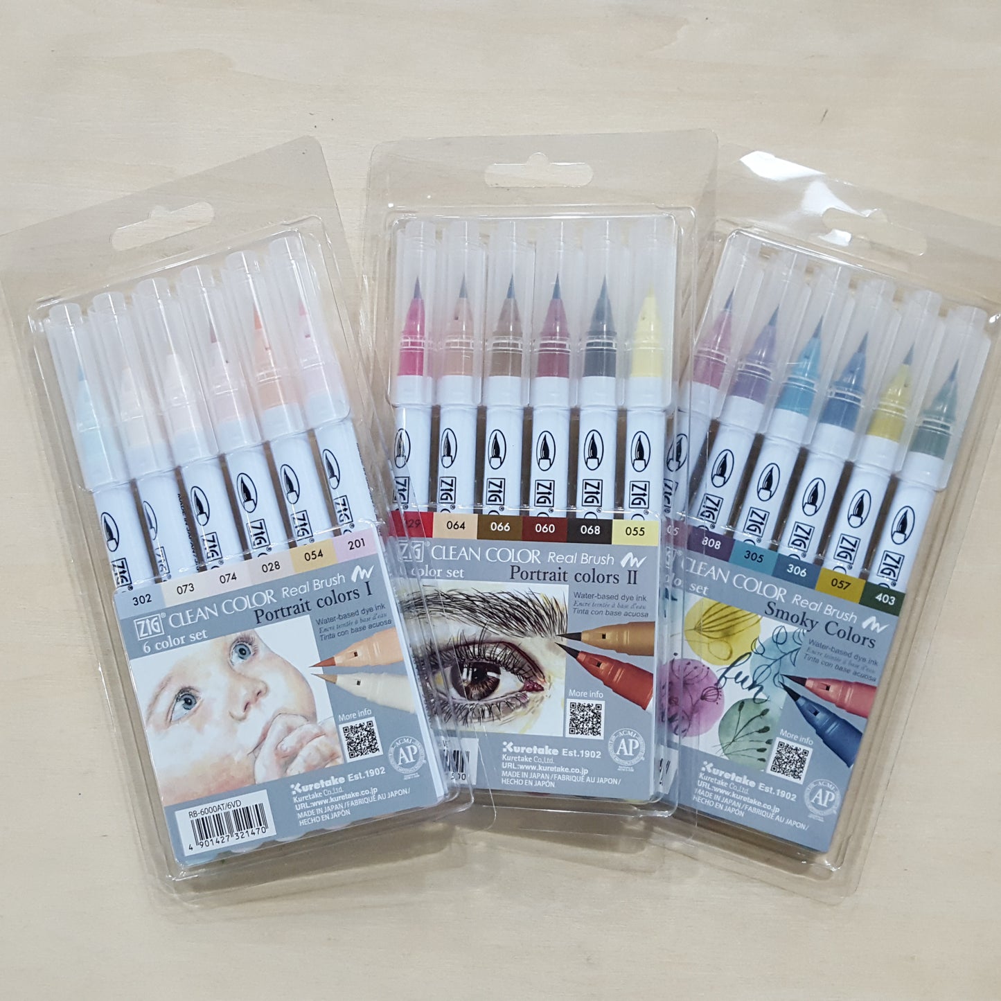 ZIG Clean Color real brush 6C set