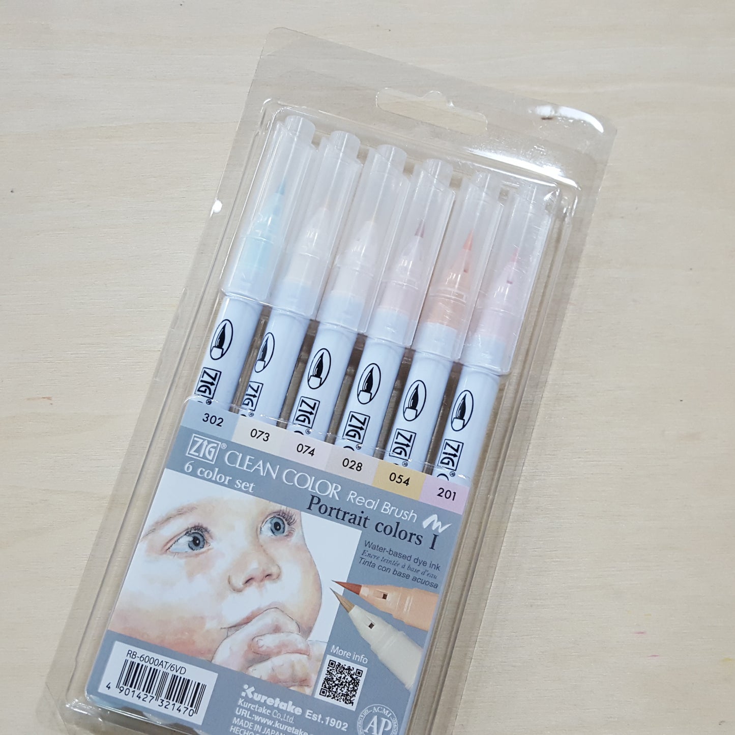 ZIG Clean Color real brush 6C set