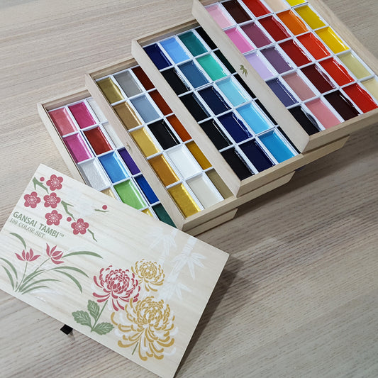 ZIG顏彩耽美100色(4層木盒裝)