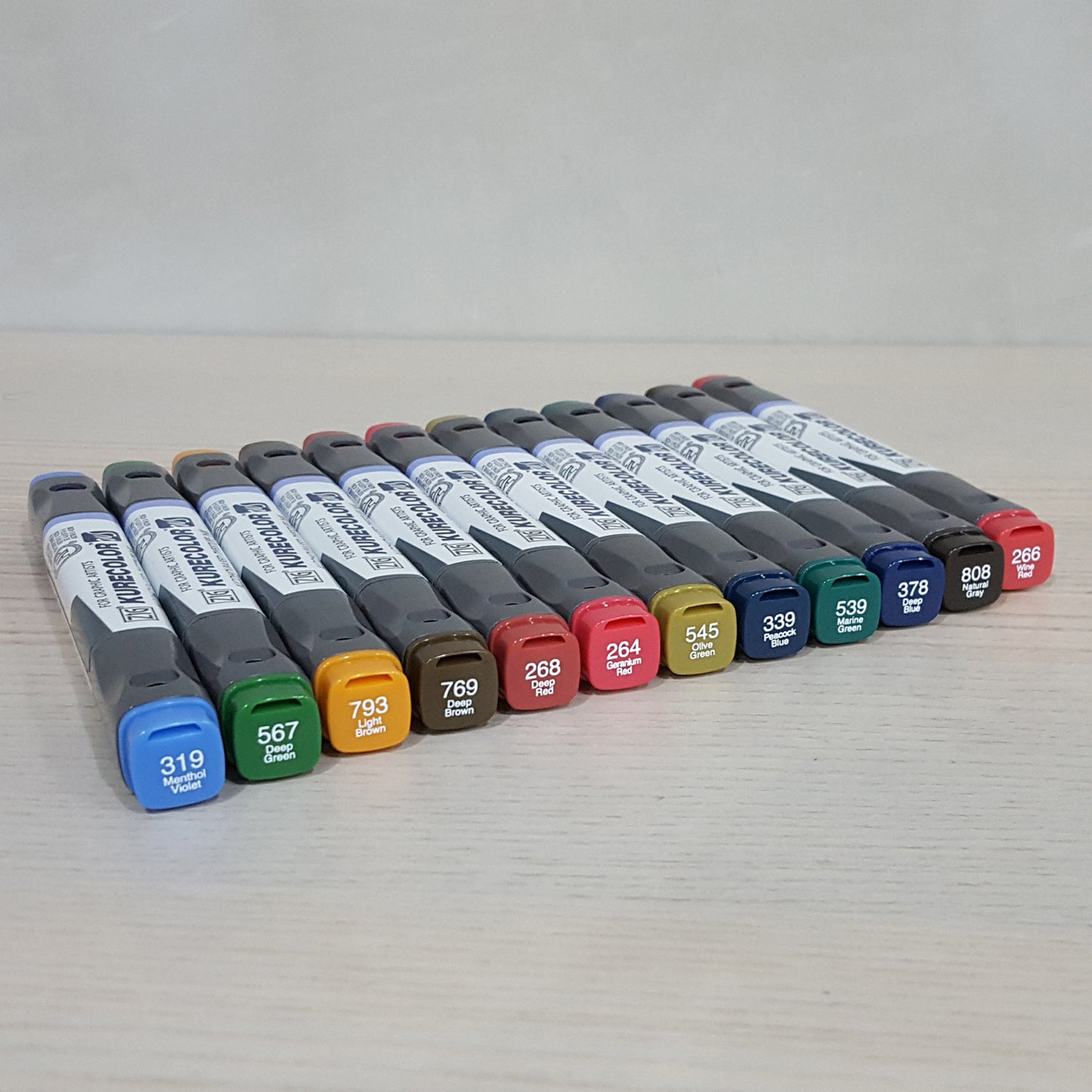 ZIG Kurecolor Twin WS 12 Color Set - Marker筆套裝