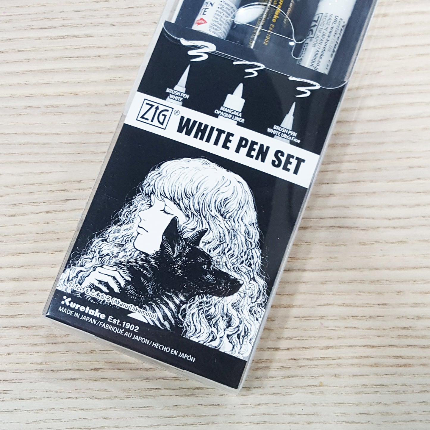 ZIG White Pen Set