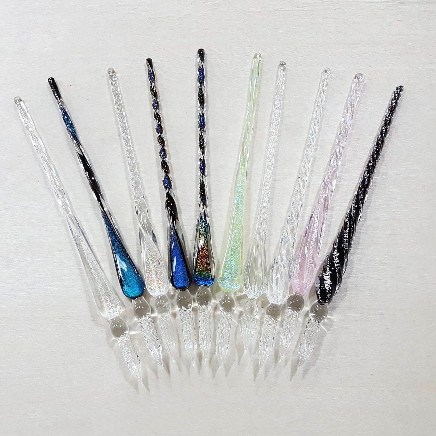 玻璃筆連墨水12色套裝