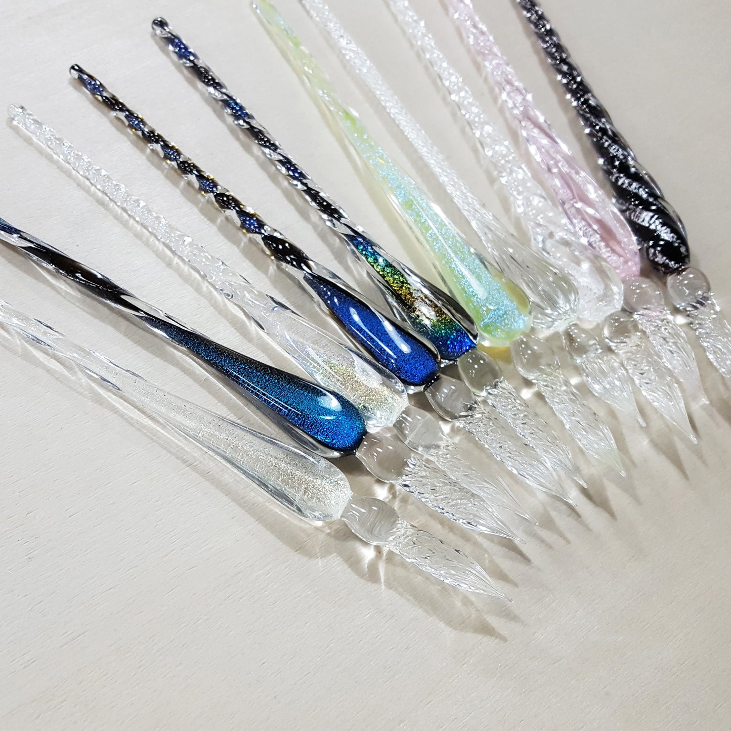 玻璃筆連墨水12色套裝