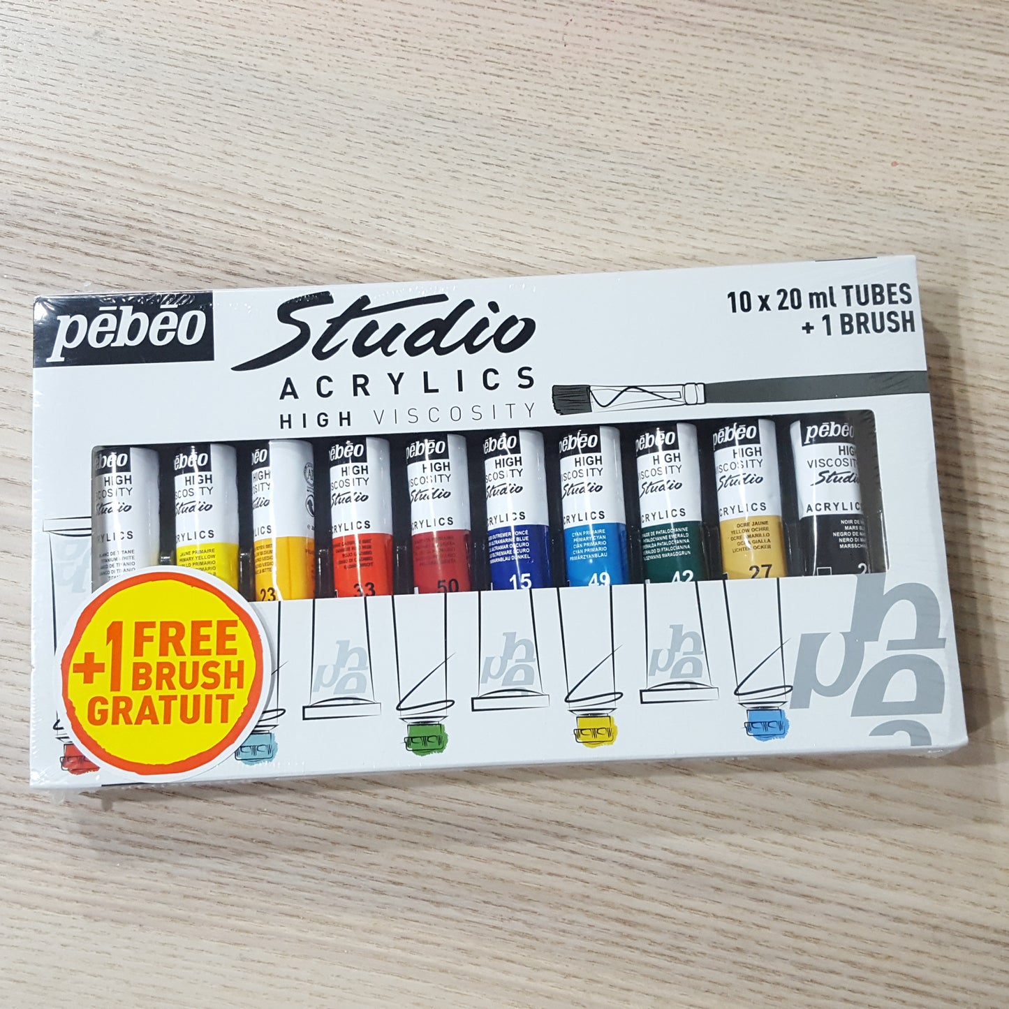 Pebeo塑膠彩套裝-20ml