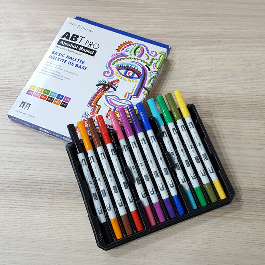 TOMBOW ABT Pro Dual Brush Pen Set 幻彩筆12色