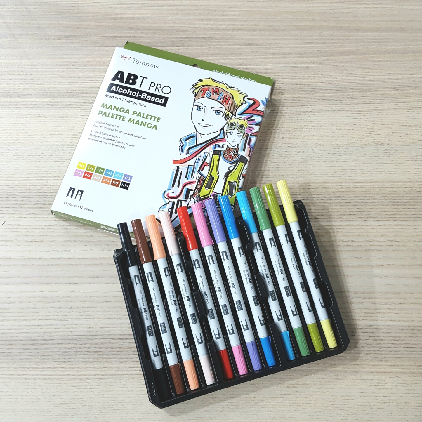 TOMBOW ABT Pro Dual Brush Pen Set 幻彩筆12色