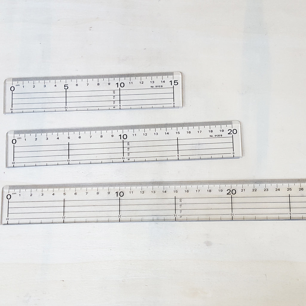 直綫定規透明膠間尺