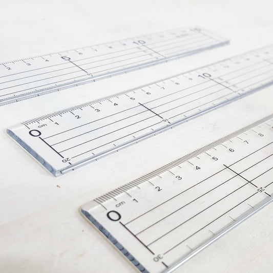 直綫定規透明膠間尺