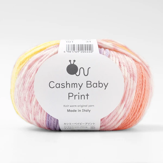 意大利紗綫Cashmy Baby Print_約116m_ 粉紅pink