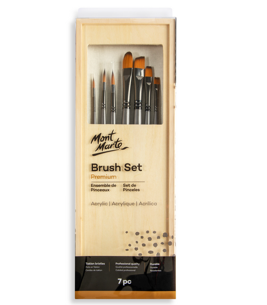 Mont Marte Acrylic Brush Set 塑膠彩套裝筆