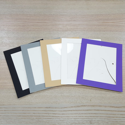 20x15cm 帶支架長方形紙畫框連膠膜(5個裝)