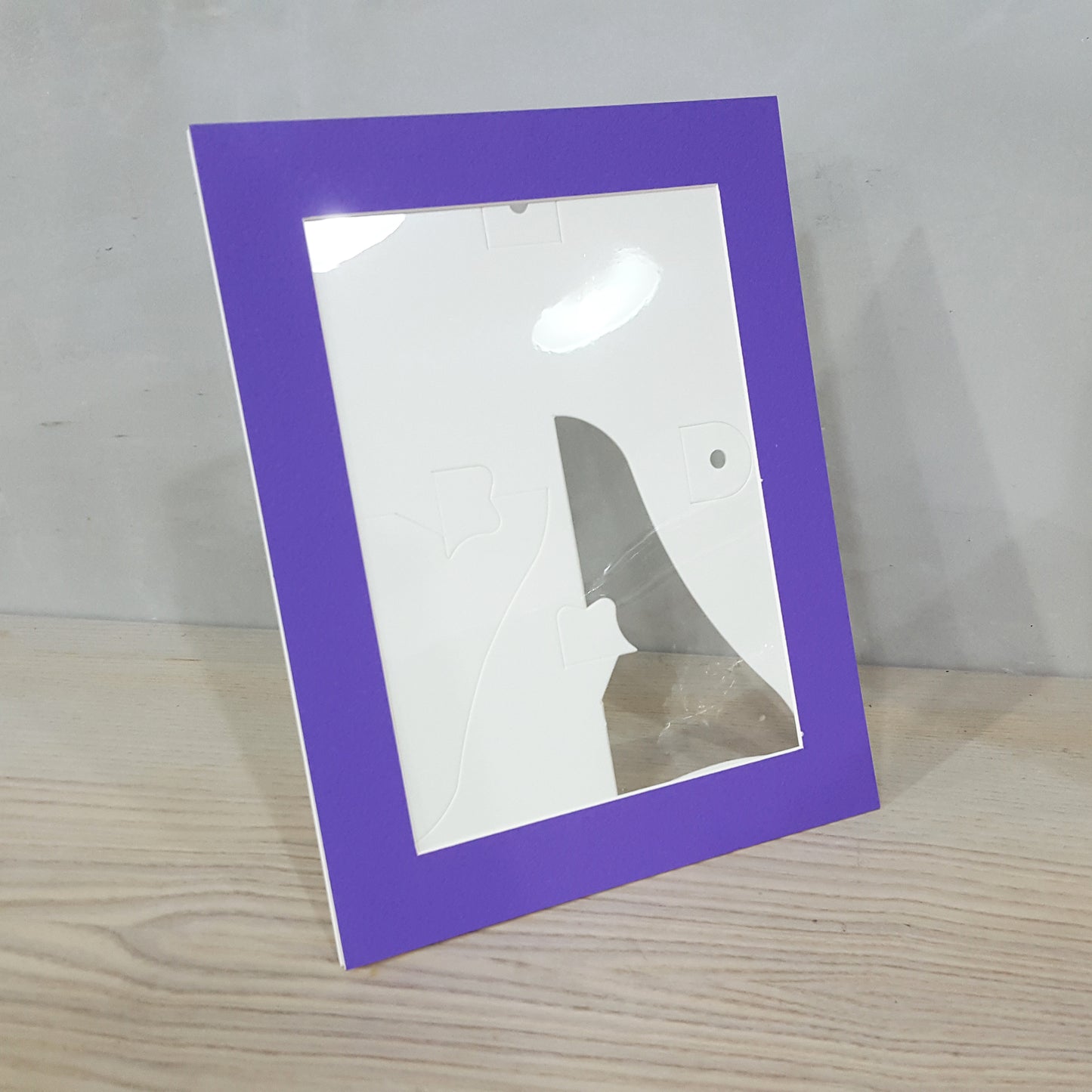 20x15cm 帶支架長方形紙畫框連膠膜(5個裝)