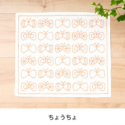 日本大自然圖案手工刺子繡套裝(30cmx34cm)